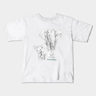 Elephant Mother and Daughter! Kids T-Shirt